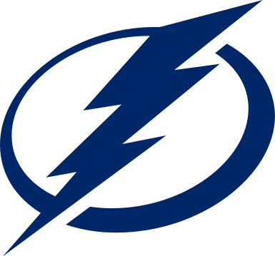 A blue and green logo of the tampa bay lightning.